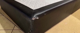 Losse boxspring, zwart